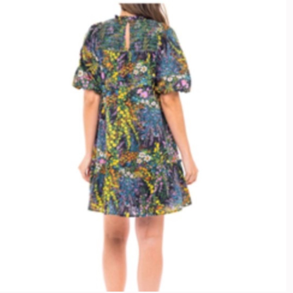 Banjanan Nicole Mini Dress Loki's Garden Black Floral Print - Picture 3 of 12